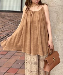 airy tuck camisole/エアリータックフレアキャミソール