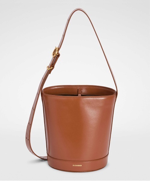 JIL SANDER（ジルサンダー）の「CANNOLO BUCKET（ショルダーバッグ・レディース・ブラック/グレー系/パープル系/ベージュ/ライトブラウン/ブラウン・UNI）」の4枚目の写真