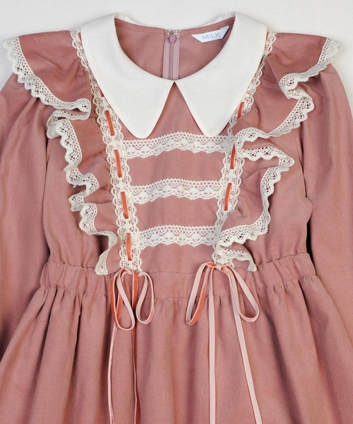 【極美品】MILK ムーンライトドレス ワンピース ミルク サックスストライプ 極美品】MILK ムーンライトドレス ワンピース ミルク サックスストライプ