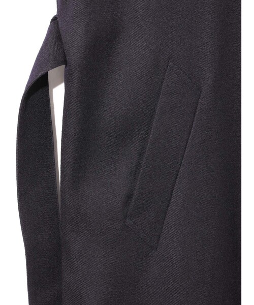 MIDIUMISOLID(ミディウミソリッド)の「MIDIUMISOLID Men’s ウールサージロングコート(その他アウター・メンズ・ブラック/ネイビー・48)」の13枚目の写真
