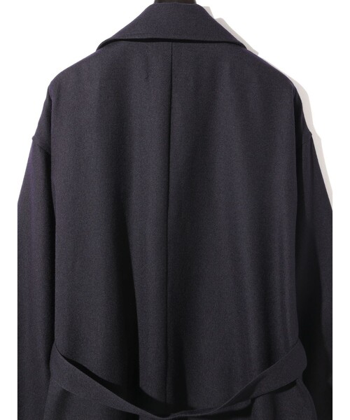 MIDIUMISOLID(ミディウミソリッド)の「MIDIUMISOLID Men’s ウールサージロングコート(その他アウター・メンズ・ブラック/ネイビー・48)」の16枚目の写真