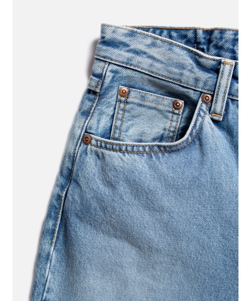 Nudie Jeans(ヌーディージーンズ)の「Nudie Jeans/ヌーディージーンズ Clean Eileen / ワイドストレートジーンズ / Vintage Dreams / レングス28(デニムパンツ・レディース・インディゴブルー・24inch/25inch/26inch/27inch/28inch)」の8枚目の写真