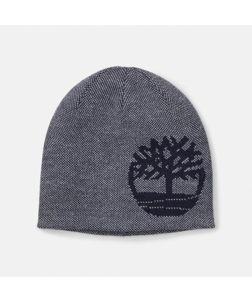 Timberland(ティンバーランド)の「リバーシブル ロゴ ビーニー(ニットキャップ/ビーニー・メンズ・ネイビー・FREE)」の1枚目の写真