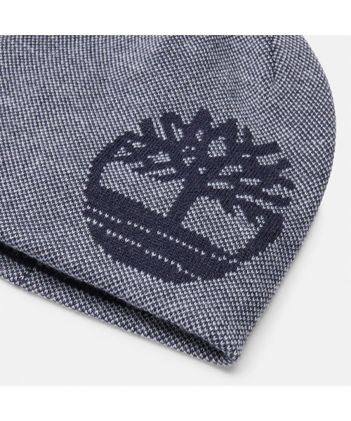 Timberland(ティンバーランド)の「リバーシブル ロゴ ビーニー(ニットキャップ/ビーニー・メンズ・ネイビー・FREE)」の2枚目の写真