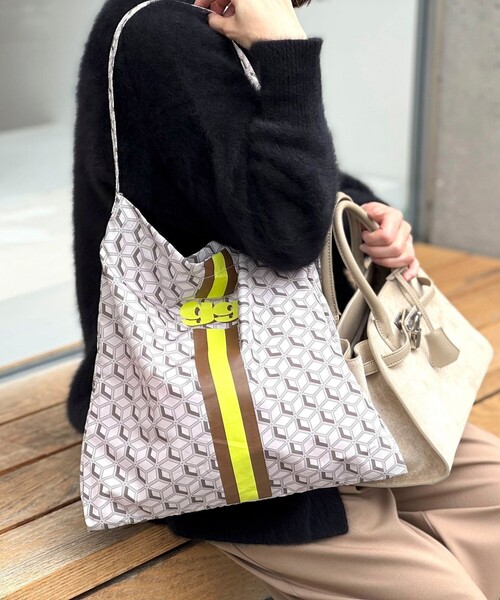 grace grace （グラスグラス）の「【grace grace/グラスグラス】アイビーモノグラムサブバッグ M（ショルダーバッグ・レディース・パープル系その他/ブルー系その他/イエロー系その他・FREE）」の3枚目の写真