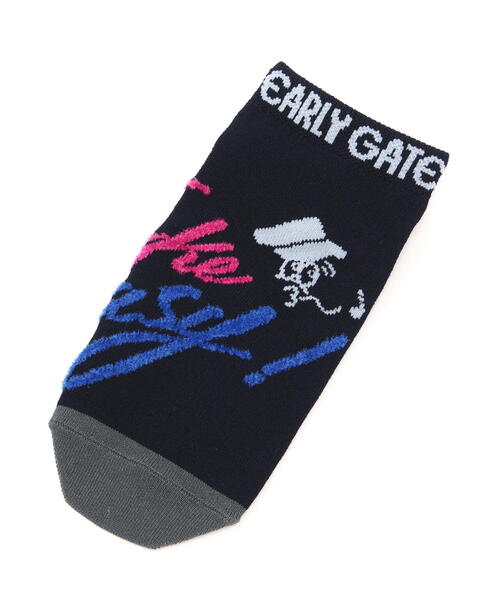 PEARLY GATES(パーリーゲイツ)の「【PEARLY GATES】Take it Easy & BALLくん梵天付きアンクルソックス (LADIES)(ソックス/靴下・レディース・ネイビー/ホワイト・FREE)」の3枚目の写真