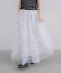idem(Cf)volume tulle butterfly dot skirt / o^tChbg`[{[XJ[g(XJ[g)