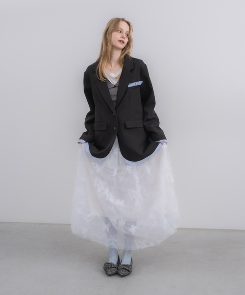 idem（イデム）の「volume tulle butterfly dot skirt / バタフライドットチュールボリュームスカート（スカート・レディース・アイボリー・フリー/SMALL）」の4枚目の写真