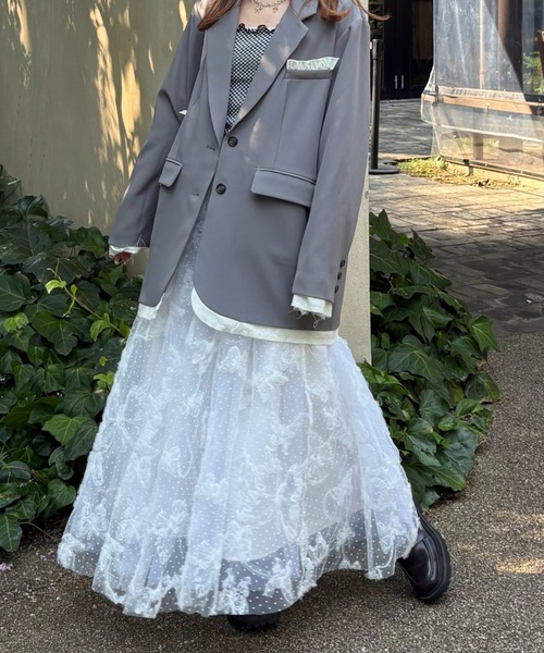 idem（イデム）の「volume tulle butterfly dot skirt / バタフライドットチュールボリュームスカート（スカート・レディース・アイボリー・フリー/SMALL）」の16枚目の写真