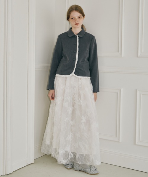 idem（イデム）の「volume tulle butterfly dot skirt / バタフライドットチュールボリュームスカート（スカート・レディース・アイボリー・フリー/SMALL）」の11枚目の写真
