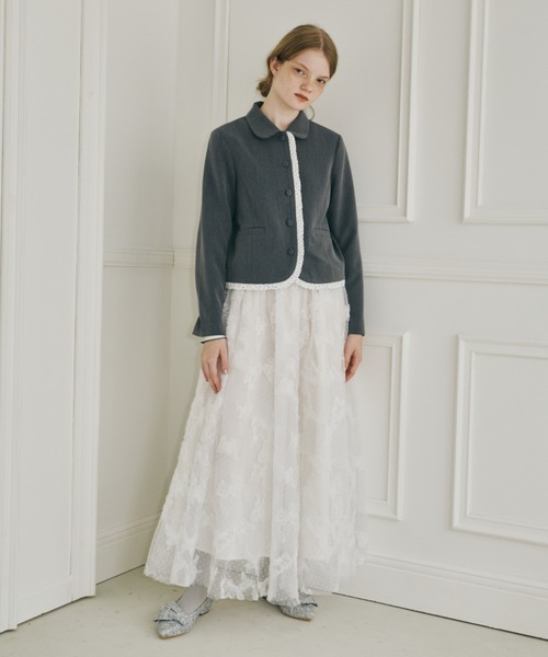 idem（イデム）の「volume tulle butterfly dot skirt / バタフライドットチュールボリュームスカート（スカート・レディース・アイボリー・フリー/SMALL）」の14枚目の写真