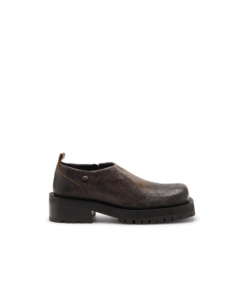 DIESEL(ディーゼル)の「メンズ クロッグシューズ TEXAN D-TEXAN CLOG(モカシン/デッキシューズ・メンズ・ダークブラウン・44/42/43/41)」の6枚目の写真