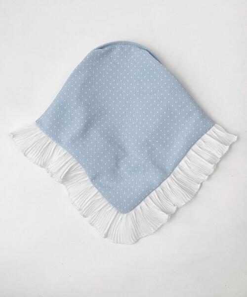 WEGO(ウィゴー)の「WEGO/ドットフリルバブーシュカカチューシャ(カチューシャ・レディース・サックスブルー/ホワイト・FREE)」の7枚目の写真