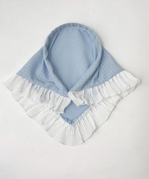 WEGO(ウィゴー)の「WEGO/ドットフリルバブーシュカカチューシャ(カチューシャ・レディース・サックスブルー/ホワイト・FREE)」の8枚目の写真