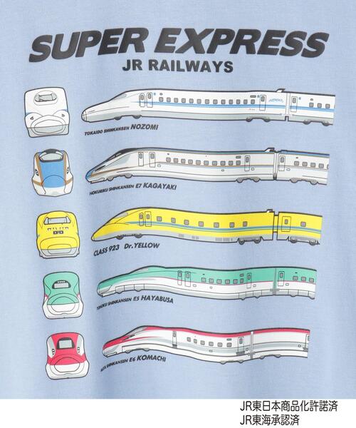 SHOO・LA・RUE(シューラルー)の「【JR】レイヤード風電車Tシャツ(Tシャツ/カットソー・キッズ・ライトブルー/マスタード・12/11/10)」の6枚目の写真