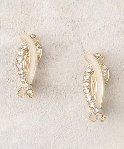 grove（グローブ）の「【痛くなりにくい】エポビジューイヤ（イヤリング・レディース・グレー/アイボリー/ベビーピンク・00）」の4枚目の写真