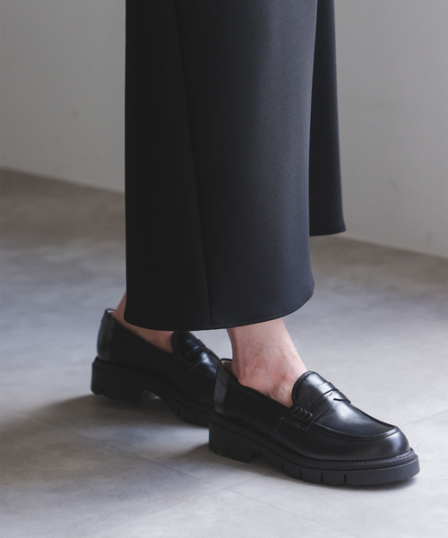 CORSO ROMA，9（コルソローマ）の「CORSO ROMA9/コルソローマ ノーヴェ ボリュームローファー（ローファー・レディース・ブラック・36/37/38/39）」の3枚目の写真