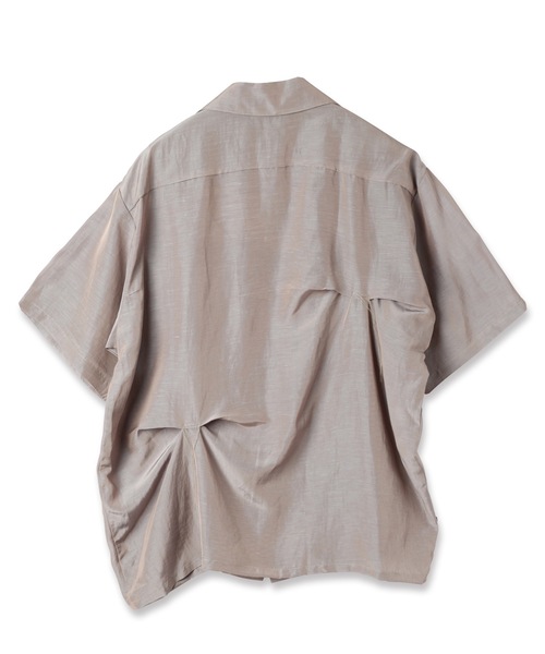 JIEDA（ジエダ）の「HAND STITCH OPEN COLLAR SHIRT S/S（シャツ/ブラウス・メンズ・オリーブ系/ダークグレー・1/2）」の12枚目の写真