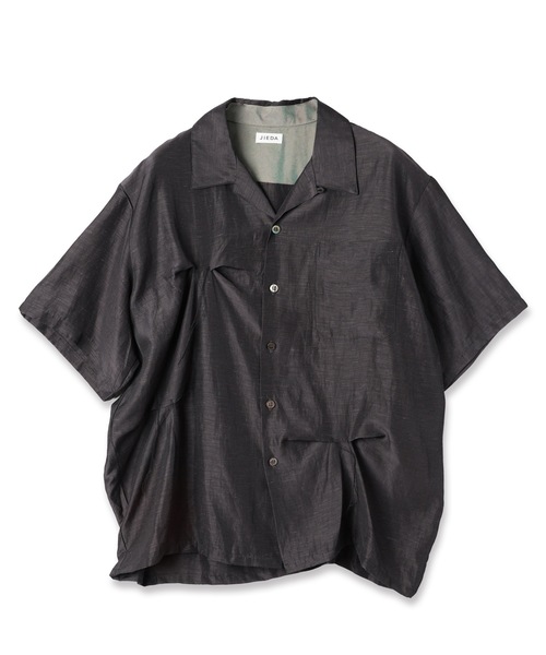 JIEDA（ジエダ）の「HAND STITCH OPEN COLLAR SHIRT S/S（シャツ/ブラウス・メンズ・オリーブ系/ダークグレー・1/2）」の13枚目の写真