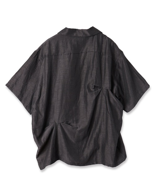 JIEDA（ジエダ）の「HAND STITCH OPEN COLLAR SHIRT S/S（シャツ/ブラウス・メンズ・オリーブ系/ダークグレー・1/2）」の14枚目の写真