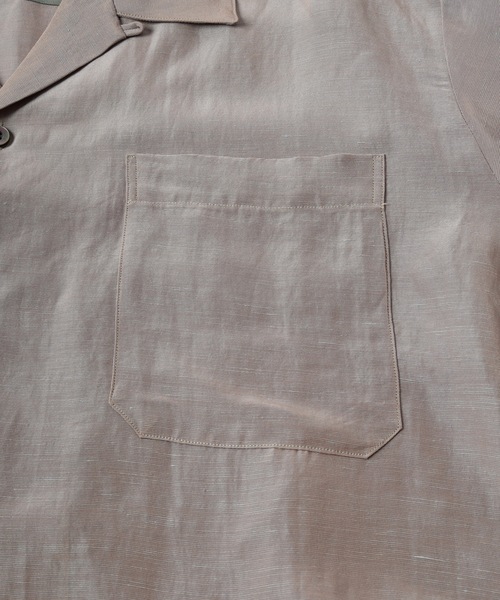 JIEDA（ジエダ）の「HAND STITCH OPEN COLLAR SHIRT S/S（シャツ/ブラウス・メンズ・オリーブ系/ダークグレー・1/2）」の16枚目の写真