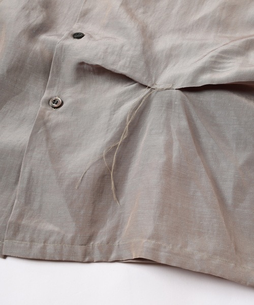 JIEDA（ジエダ）の「HAND STITCH OPEN COLLAR SHIRT S/S（シャツ/ブラウス・メンズ・オリーブ系/ダークグレー・1/2）」の18枚目の写真