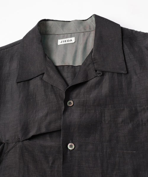 JIEDA（ジエダ）の「HAND STITCH OPEN COLLAR SHIRT S/S（シャツ/ブラウス・メンズ・オリーブ系/ダークグレー・1/2）」の20枚目の写真