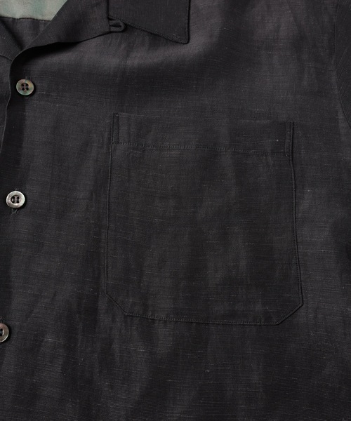 JIEDA（ジエダ）の「HAND STITCH OPEN COLLAR SHIRT S/S（シャツ/ブラウス・メンズ・オリーブ系/ダークグレー・1/2）」の21枚目の写真