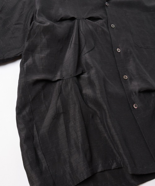 JIEDA（ジエダ）の「HAND STITCH OPEN COLLAR SHIRT S/S（シャツ/ブラウス・メンズ・オリーブ系/ダークグレー・1/2）」の22枚目の写真