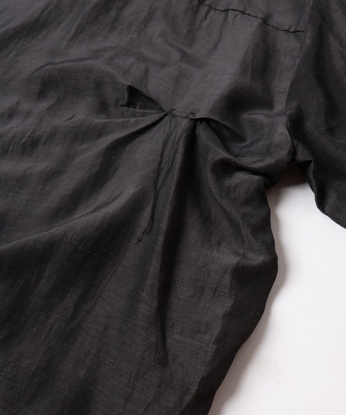 JIEDA（ジエダ）の「HAND STITCH OPEN COLLAR SHIRT S/S（シャツ/ブラウス・メンズ・オリーブ系/ダークグレー・1/2）」の3枚目の写真