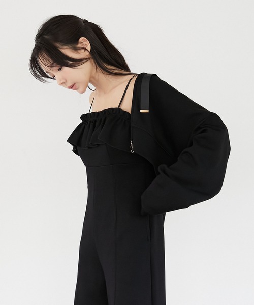 Luan（ルアン）の「【Luan】【FLIGHT COLLECTION】FOODIE & ALL IN ONE/フーディー&オールインワン（セットアップ・レディース・ブラック/アイボリー・1/0）」の8枚目の写真
