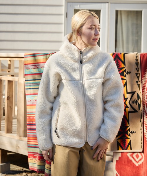 PENDLETON(ペンドルトン)の「PENDLETON/ペンドルトン ボアジャガードジップフーディ(その他アウター・メンズ・チャコールグレー/ブラック/アイボリー・LARGE/MEDIUM)」の4枚目の写真