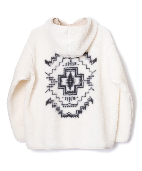 PENDLETON(ペンドルトン)の「PENDLETON/ペンドルトン ボアジャガードジップフーディ(その他アウター・メンズ・チャコールグレー/ブラック/アイボリー・LARGE/MEDIUM)」の6枚目の写真