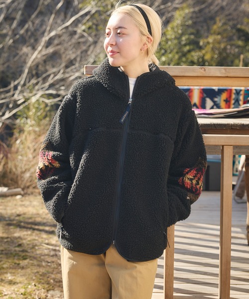 PENDLETON(ペンドルトン)の「PENDLETON/ペンドルトン ボアジャガードジップフーディ(その他アウター・メンズ・チャコールグレー/ブラック/アイボリー・LARGE/MEDIUM)」の10枚目の写真