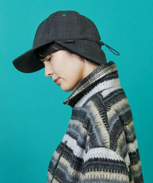 FRAPBOIS（フラボア）の「イヤーフラップ キャップ（キャップ・レディース・チャコールグレー・FREE）」の5枚目の写真