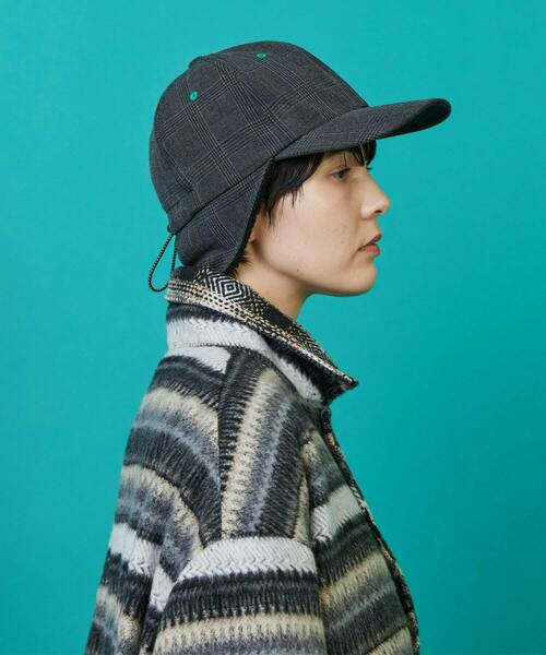 FRAPBOIS（フラボア）の「イヤーフラップ キャップ（キャップ・レディース・チャコールグレー・FREE）」の6枚目の写真