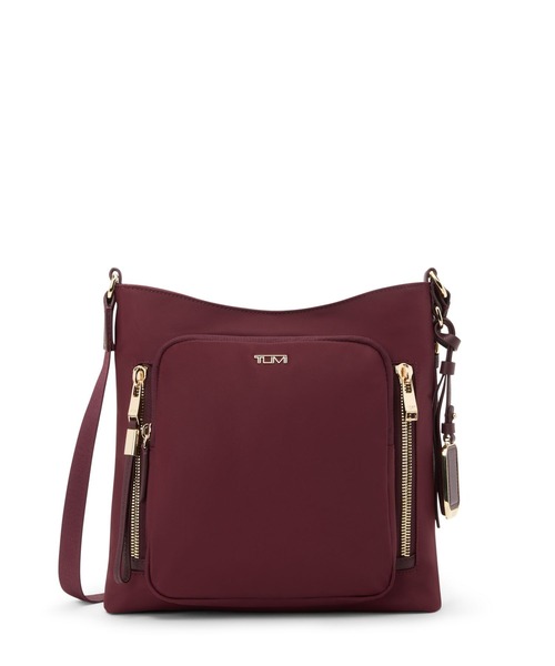 TUMI(トゥミ)の「VOYAGEUR 「テイラー」クロスボディ(ショルダーバッグ・レディース・ワイン・FREE)」の1枚目の写真