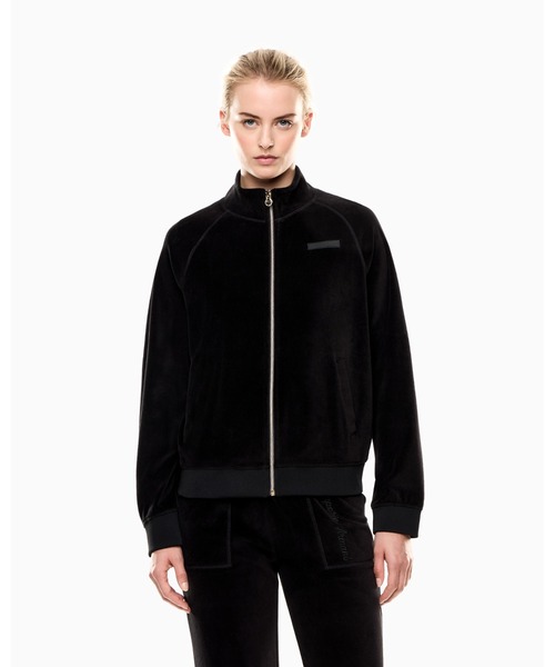 EMPORIO ARMANI EA7(エンポリオアルマーニイーエーセブン)の「【エンポリオ アルマーニ EA7】Athletic Velour ジップアップ スウェットシャツ ストレッチシェニール(スウェット・レディース・ボルドー/ブラック・LARGE/MEDIUM/SMALL/X-SMALL)」の1枚目の写真