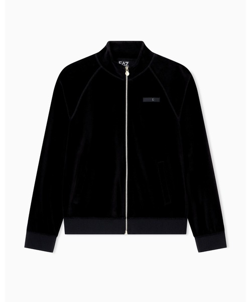 EMPORIO ARMANI EA7(エンポリオアルマーニイーエーセブン)の「【エンポリオ アルマーニ EA7】Athletic Velour ジップアップ スウェットシャツ ストレッチシェニール(スウェット・レディース・ボルドー/ブラック・LARGE/MEDIUM/SMALL/X-SMALL)」の3枚目の写真