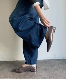 DouDou | VカットGOLDモチーフミュール(パンプス)