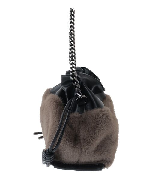 YECCA VECCA（イェッカヴェッカ）の「2wayチェーンギャザーバッグ（ショルダーバッグ・レディース・ブラック/その他6/シルバー系その他/ボルドー・FREE）」の22枚目の写真