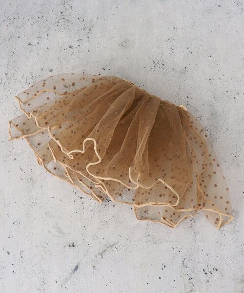 THE SHOP TK (ザ ショップ ティーケー )の「チュールバレッタ(その他ヘアアクセサリー・レディース・キャメル/ブラック・00)」の2枚目の写真