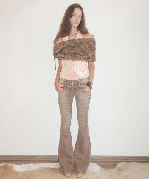 セール】Whiskered Bootcut Denim（デニムパンツ）｜SCULPTOR