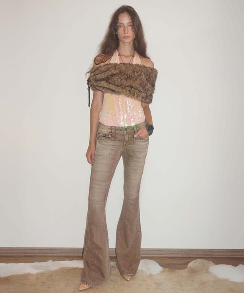 Whiskered Bootcut Denim（デニムパンツ）｜SCULPTOR（スカルプター