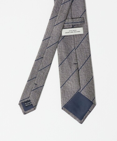 green label relaxing（グリーンレーベルリラクシング）の「GLR ジャパン ヴィンテージ 8.0cm ストライプ2 ネクタイ（ネクタイ・メンズ・ネイビー/グレー系/ダークグレー・FREE）」の6枚目の写真
