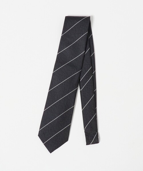 green label relaxing（グリーンレーベルリラクシング）の「GLR ジャパン ヴィンテージ 8.0cm ストライプ2 ネクタイ（ネクタイ・メンズ・ネイビー/グレー系/ダークグレー・FREE）」の10枚目の写真