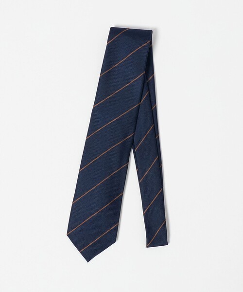 green label relaxing（グリーンレーベルリラクシング）の「GLR ジャパン ヴィンテージ 8.0cm ストライプ2 ネクタイ（ネクタイ・メンズ・ネイビー/グレー系/ダークグレー・FREE）」の14枚目の写真