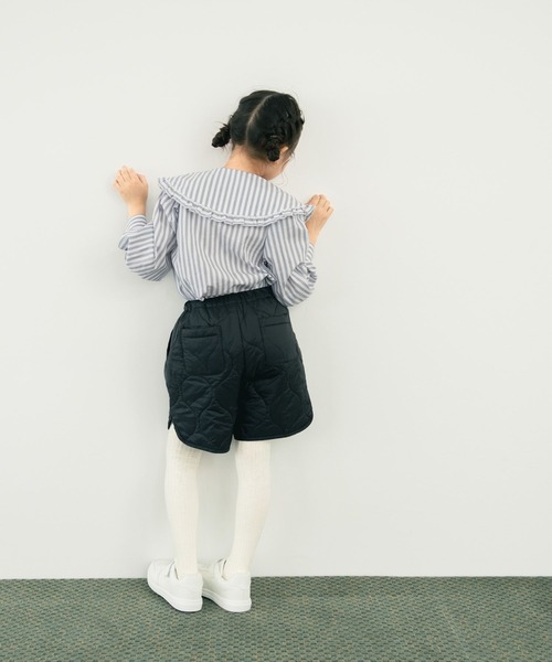 LOWRYS FARM（ローリーズファーム）の「ＢＩＧカラーフリルブラウス　578267（シャツ/ブラウス・キッズ・オフホワイト/ブラック/ストライプ・110cm/120cm/130cm/140cm/150cm）」の8枚目の写真