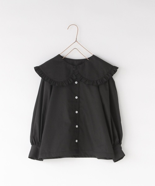 LOWRYS FARM（ローリーズファーム）の「ＢＩＧカラーフリルブラウス　578267（シャツ/ブラウス・キッズ・オフホワイト/ブラック/ストライプ・110cm/120cm/130cm/140cm/150cm）」の12枚目の写真