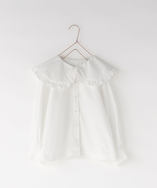 LOWRYS FARM（ローリーズファーム）の「ＢＩＧカラーフリルブラウス　578267（シャツ/ブラウス・キッズ・オフホワイト/ブラック/ストライプ・110cm/120cm/130cm/140cm/150cm）」の20枚目の写真